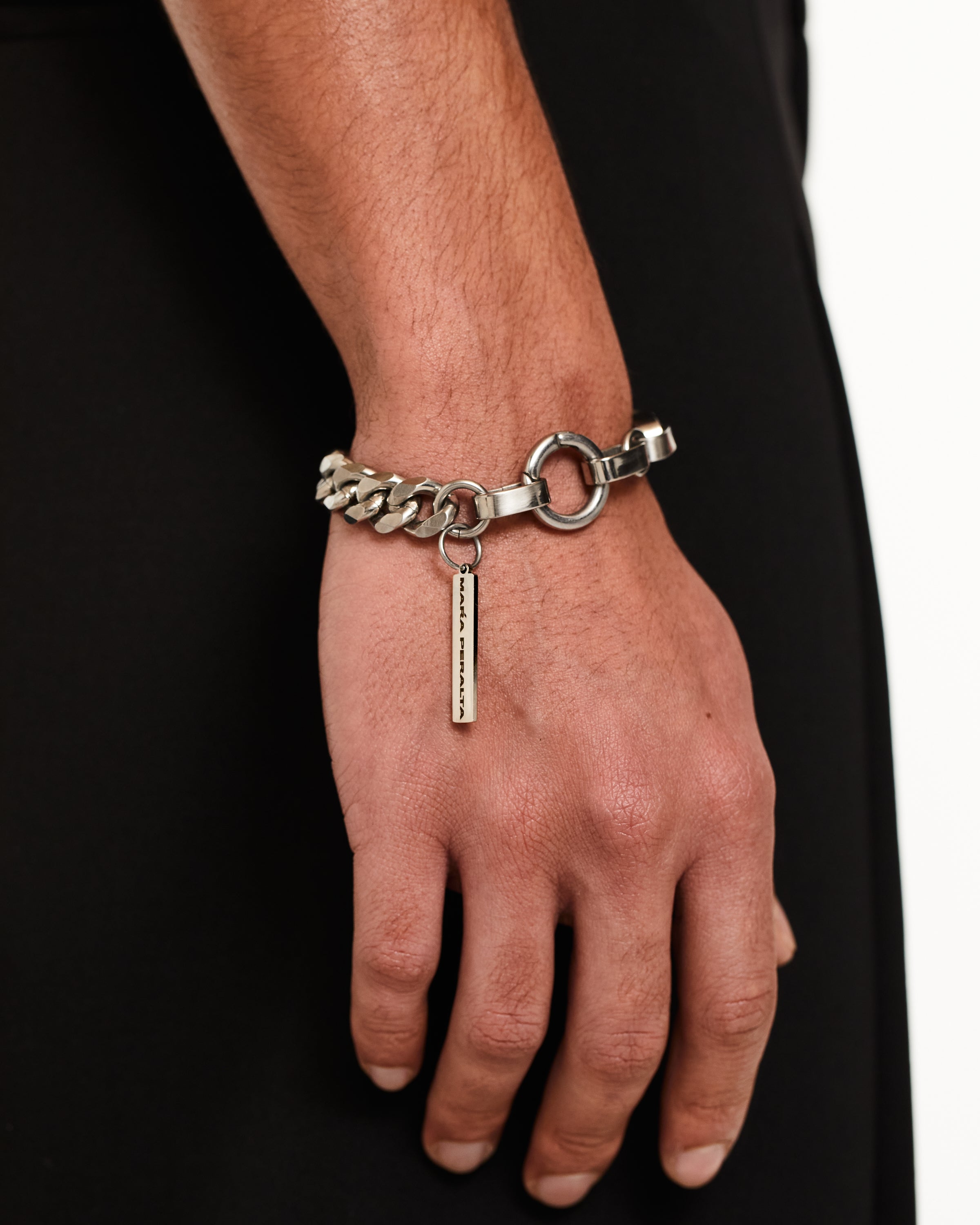 XL Curb Chain Link Bracelet | Men Chain Bracelet |Maŕa Peralta Studio