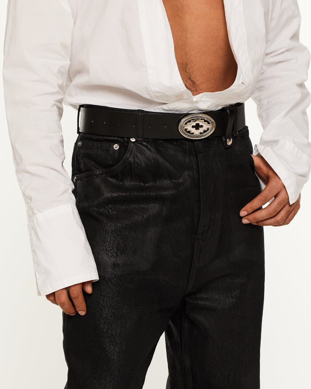 Argentinean Buckle Leather Belt