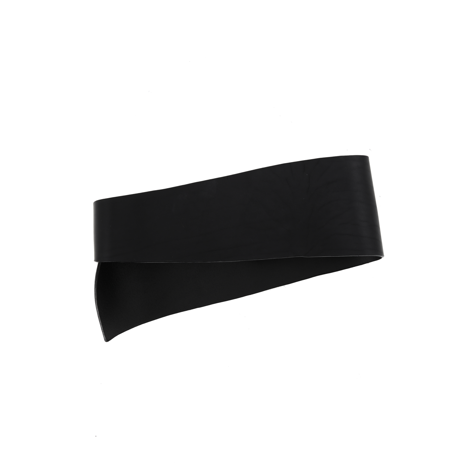 BLACK LEATHER BELT SKIRT