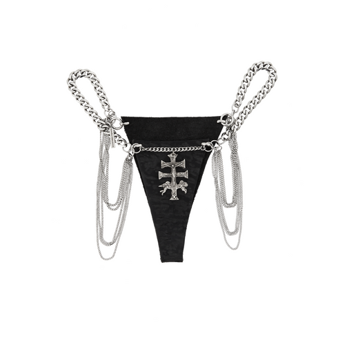 Leather Cross Bottom