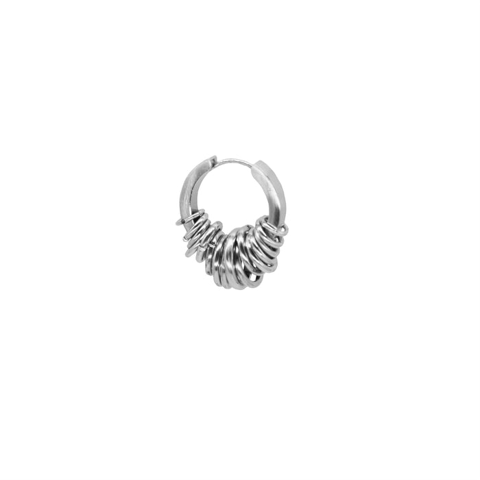 Silver Hoop Earrings | Hoop Earring | Maŕa Peralta Studio