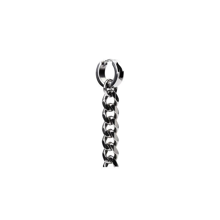 Curb Chain Earring | Gauged Curb Chain Earring | Maŕa Peralta Studio