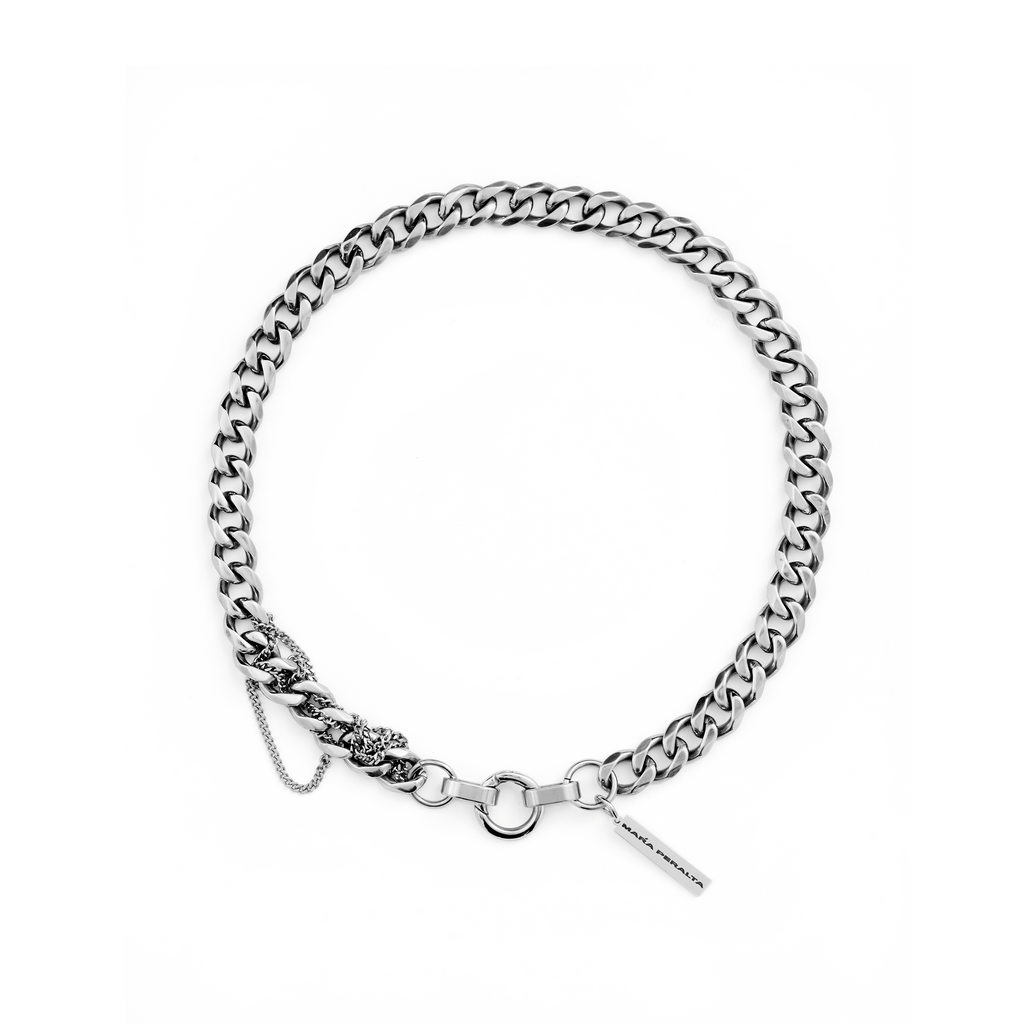 Custom Curb Chain Necklace | Curb Chain Necklace |Maŕa Peralta Studio