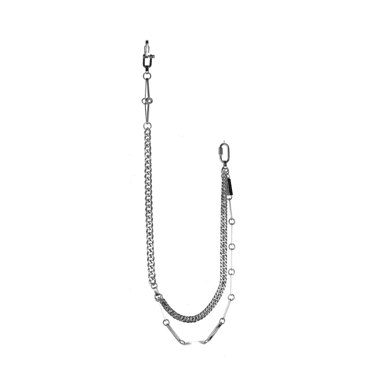 Custom Cuban Link Utility Belt |Plate Dangle Belt|Maŕa Peralta Studio