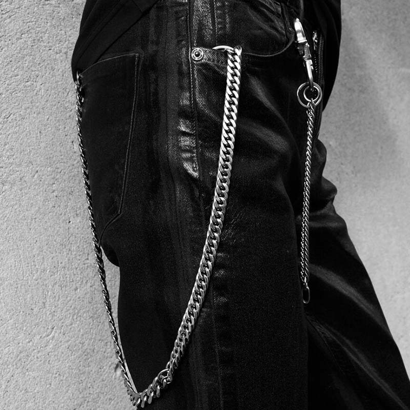 Silver Curb Chain | Classic Wallet Chain | Maŕa Peralta Studio