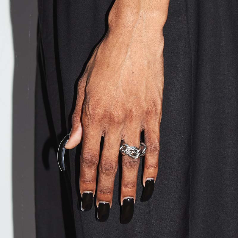 Curb Chain Ring X2 | Curb Chain Ring | Maŕa Peralta Studio