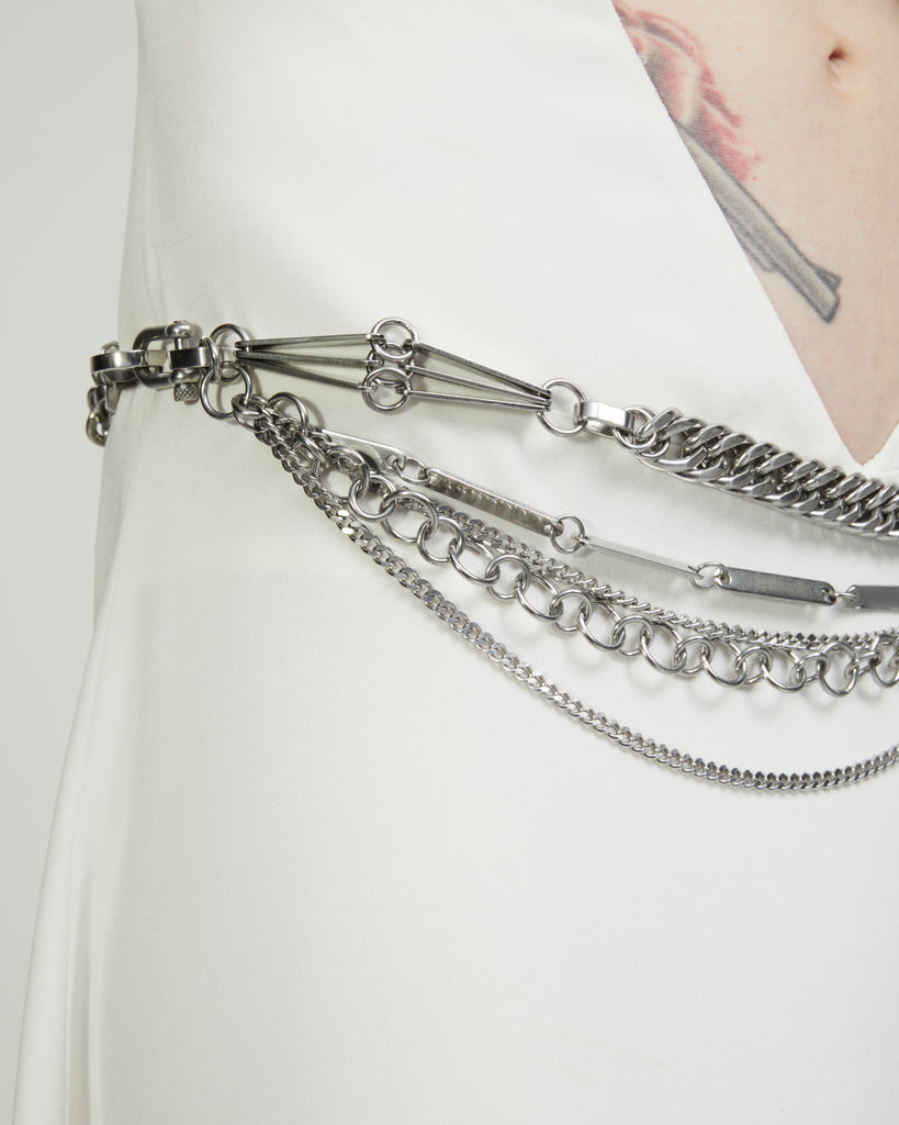Custom Cuban Utility Belt | Cuban Chain Belt | Maŕa Peralta Studio
