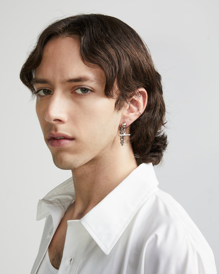 Ball Stud Earring | Silver Ball Earrings | Maŕa Peralta Studio