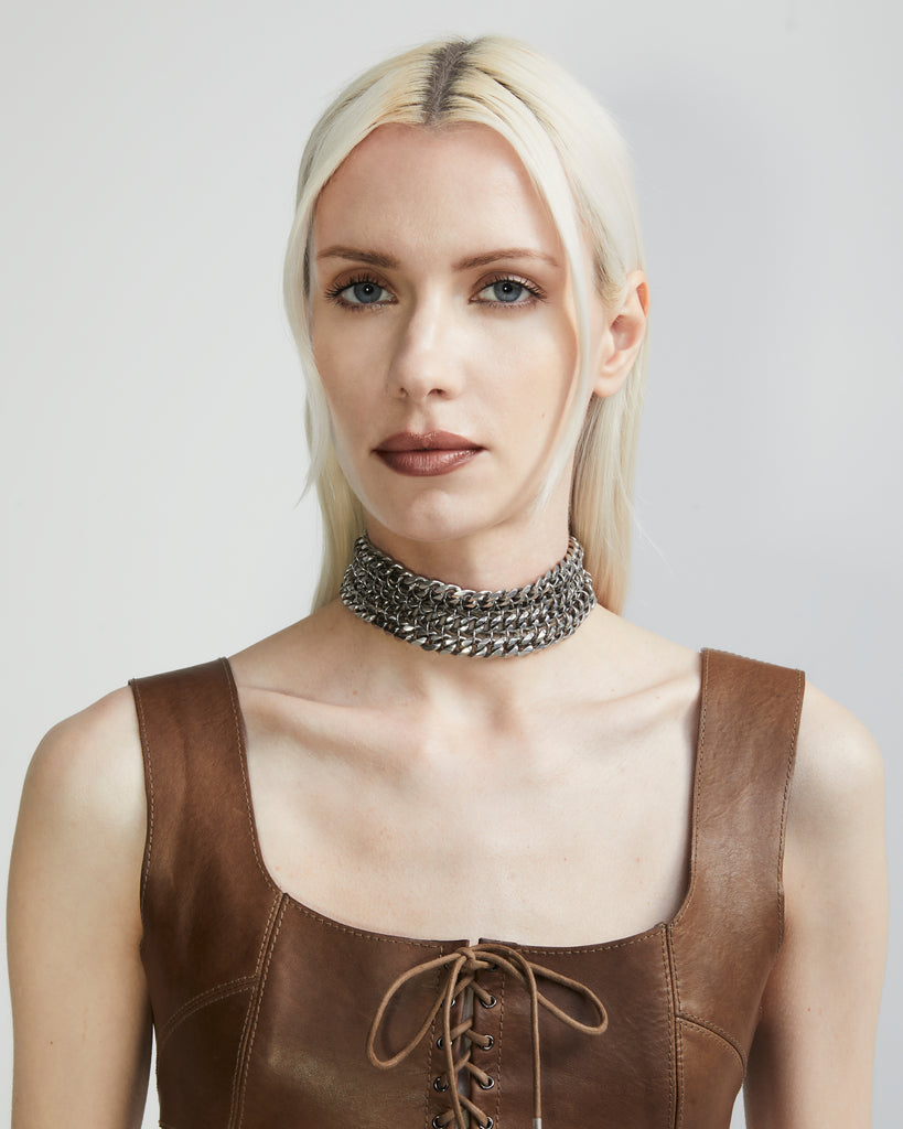 Men's Curb Chain Necklace | Curb Chain Necklace | Maŕa Peralta Studio