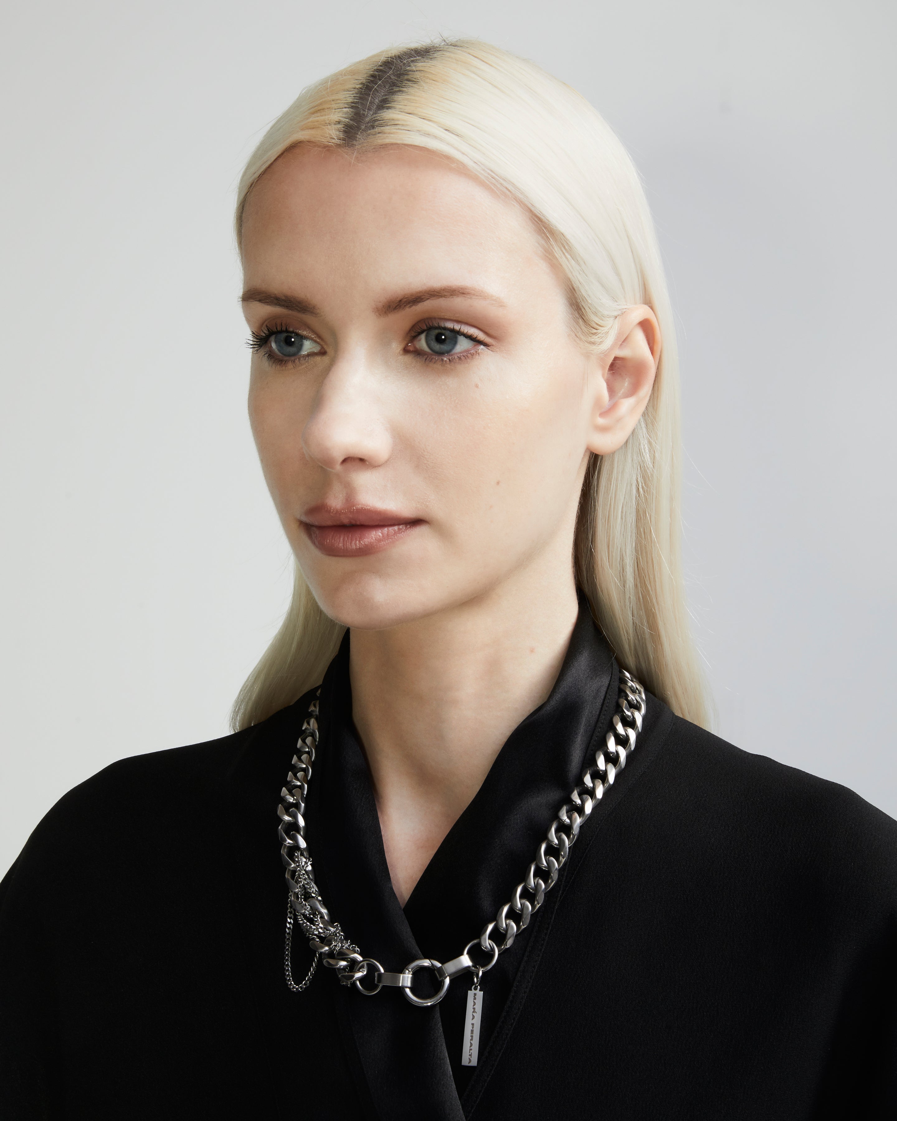 Custom Curb Chain Necklace | Curb Chain Necklace |Maŕa Peralta Studio