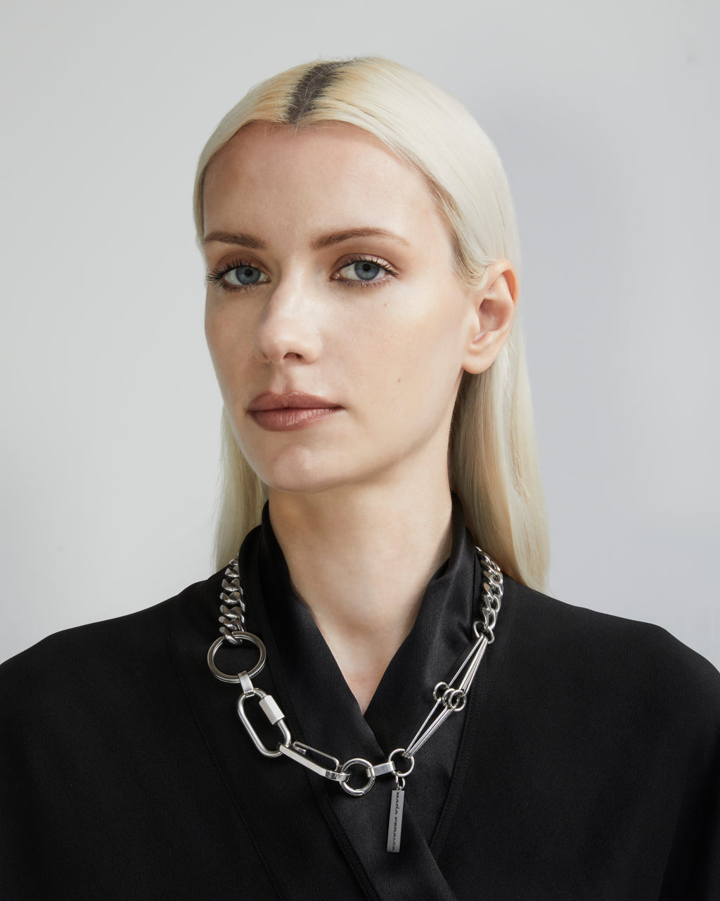 Silver Curb Chain Necklace | Curb Chain Necklace |Maŕa Peralta Studio