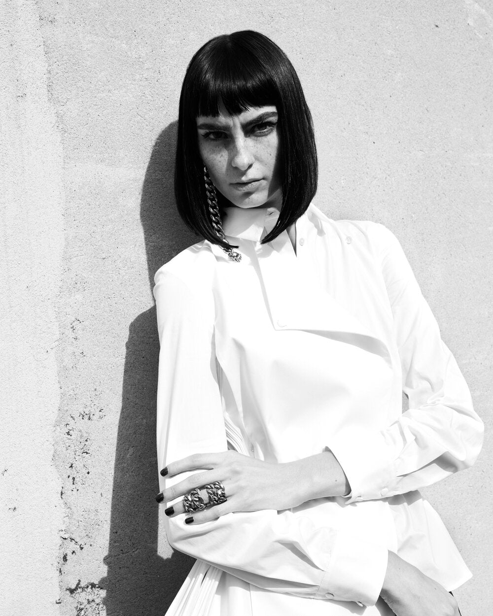 Curb Chain Ring | Chunky Curb Chain Ring | Maŕa Peralta Studio