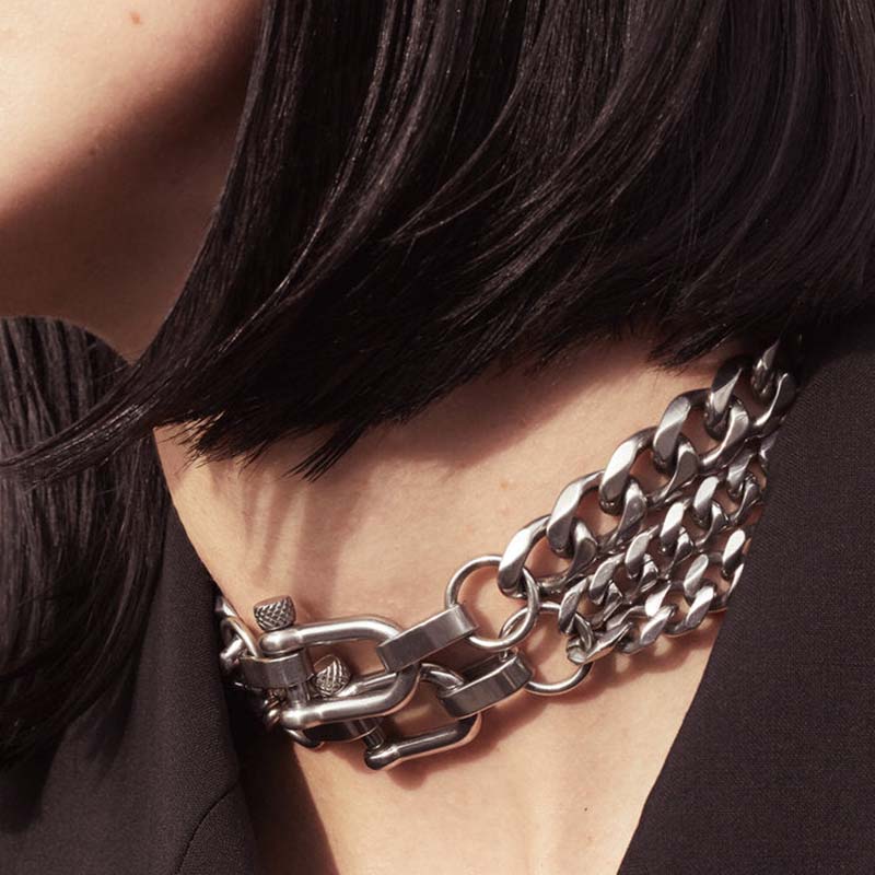 Screw Lock Choker Necklace | Screw Lock Choker | Maŕa Peralta Studio