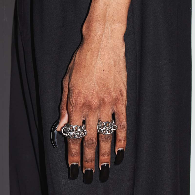 Stacked Chain Mail Ring | Stacked Mail Ring | Maŕa Peralta Studio