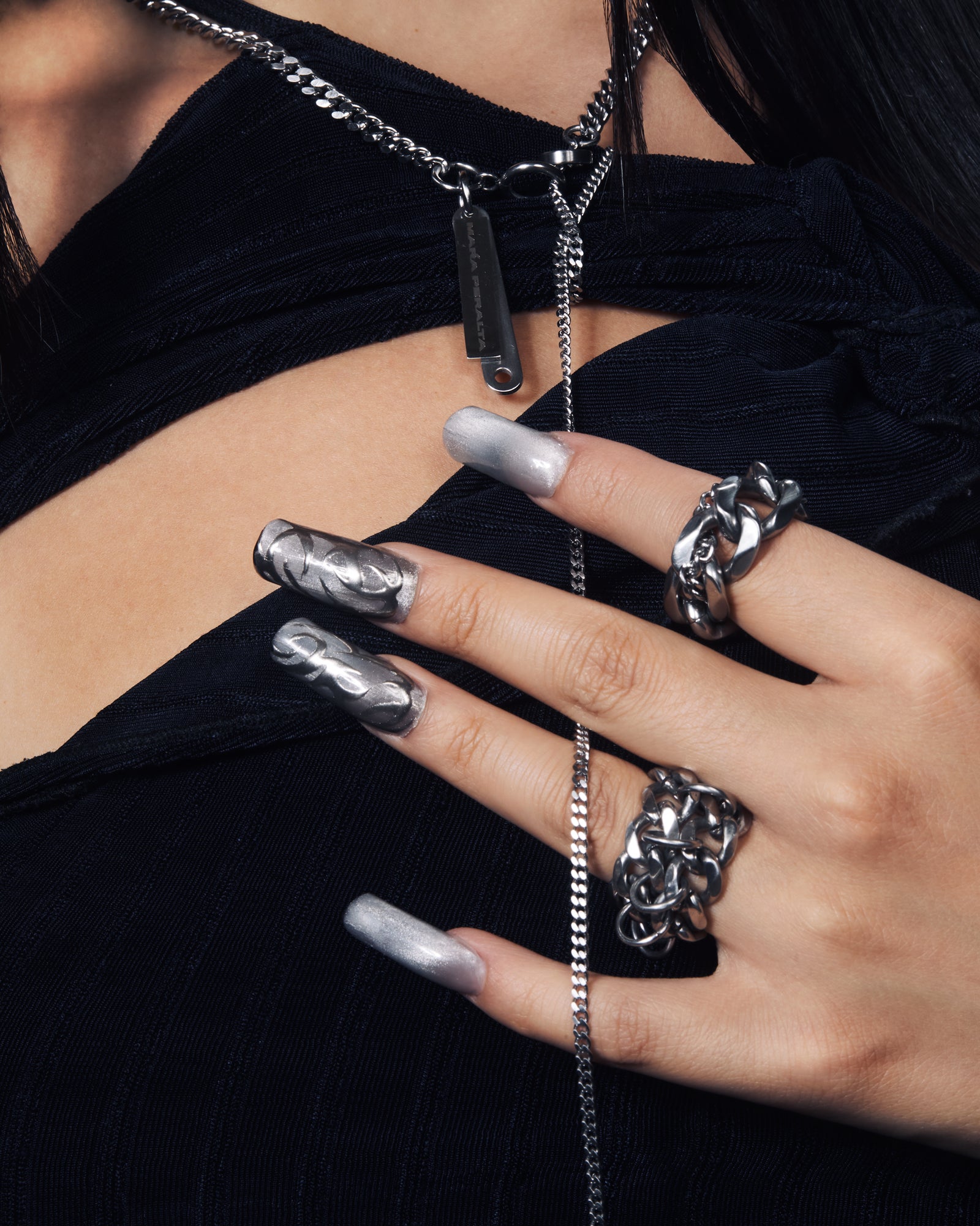 Stacked Chain Mail Ring | Stacked Mail Ring | Maŕa Peralta Studio