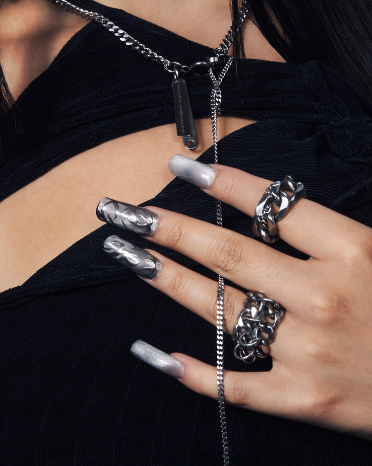 Stacked Chain Mail Ring | Stacked Mail Ring | Maŕa Peralta Studio