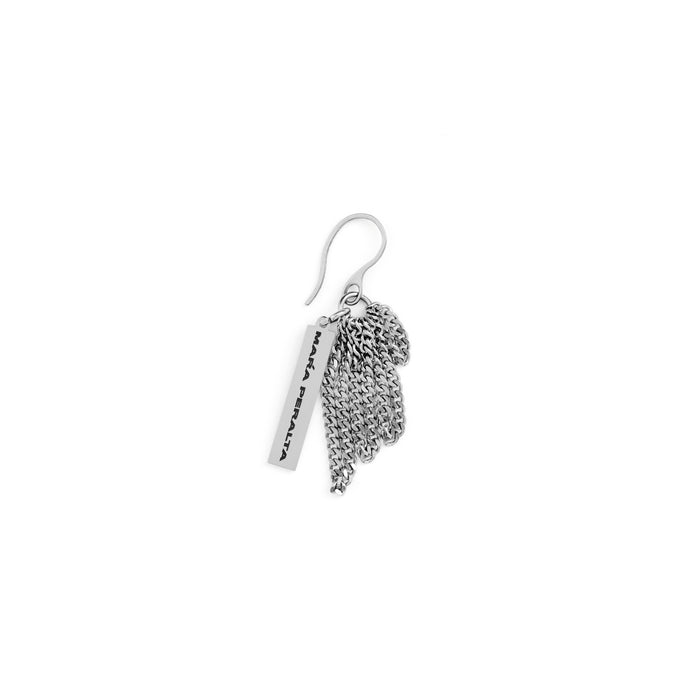 MPS Tag Chain Hook Earring | Curb Chain Earring | Maŕa Peralta Studio
