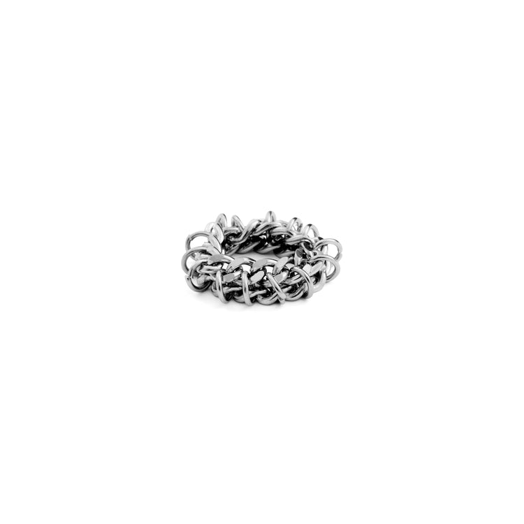 Stacked Chainmail Ring | Xs Chainmail Ring | Maŕa Peralta Studio