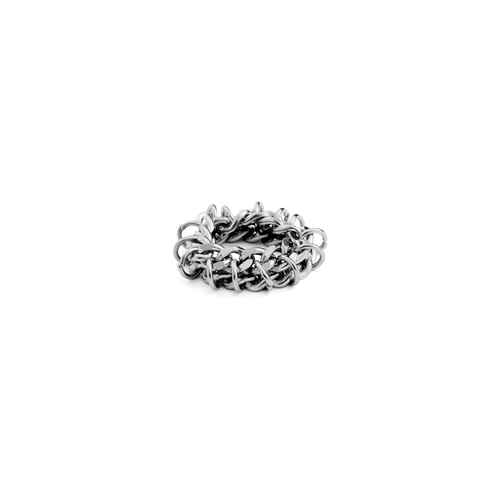 Stacked Chainmail Ring | Xs Chainmail Ring | Maŕa Peralta Studio