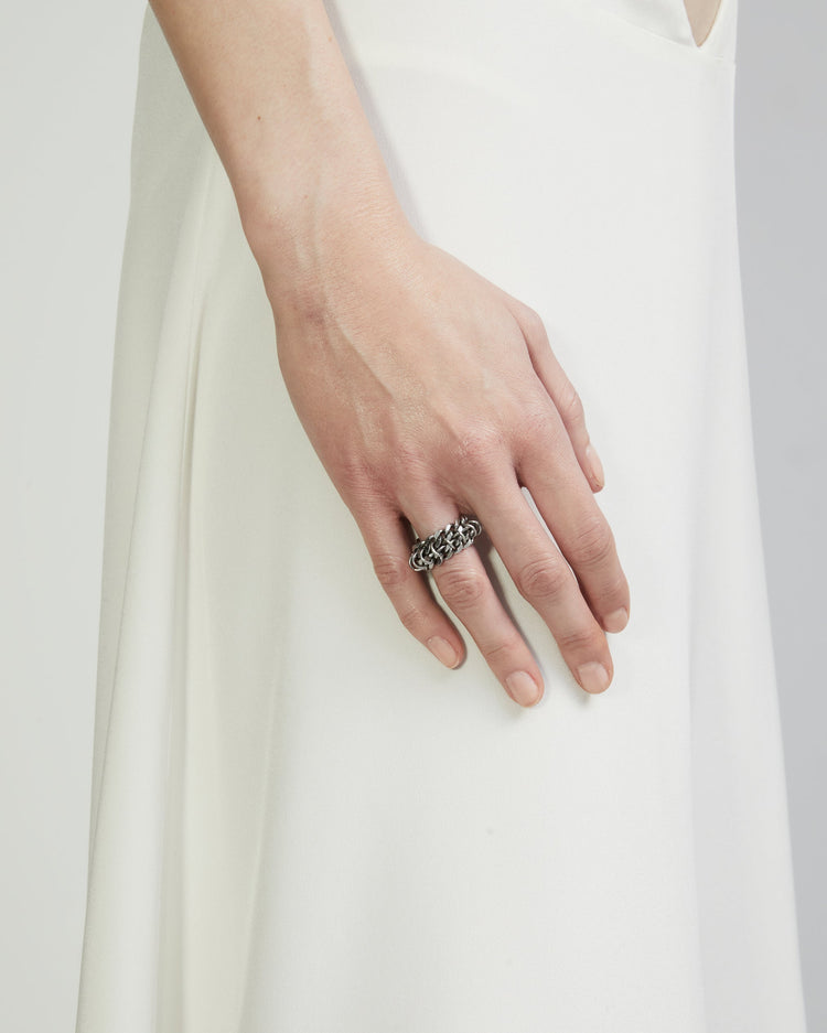 Stacked Chainmail Ring | Xs Chainmail Ring | Maŕa Peralta Studio