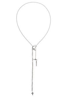 Lariat Cross Necklace
