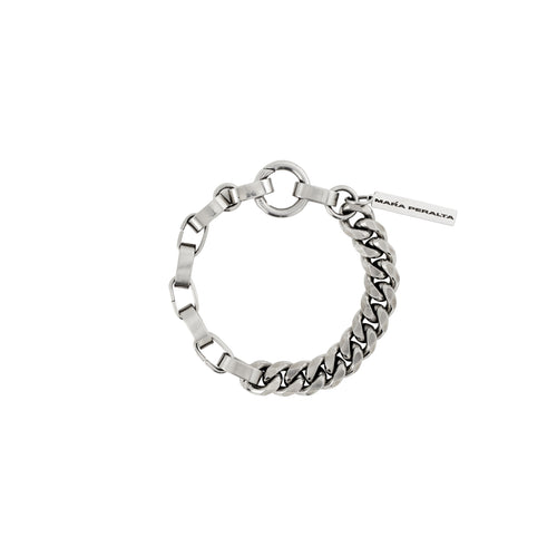 XL Curb Chain Link Bracelet | Men Chain Bracelet |Maŕa Peralta Studio