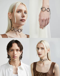 Circle Link Hoops | Bracelet and Earring Sets | Maŕa Peralta Studio