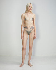 Chain Mail Diamond Top | Curb Chain Holster Top | Maŕa Peralta Studio