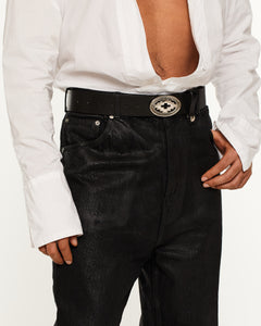 Argentinean Buckle Leather Belt