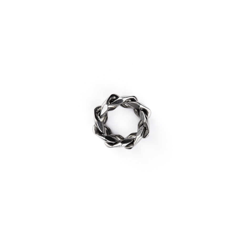 Curb Chain Ring | Chunky Curb Chain Ring | Maŕa Peralta Studio