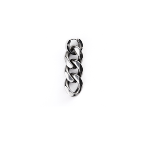 Silver Chain Link Earrings | Chain Link Earrings |Maŕa Peralta Studio