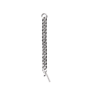 Silver Curb Chain Bracelet | Curb Chain Bracelet |Maŕa Peralta Studio