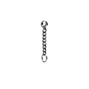 Curb Chain Earring | Gauged Curb Chain Earring | Maŕa Peralta Studio