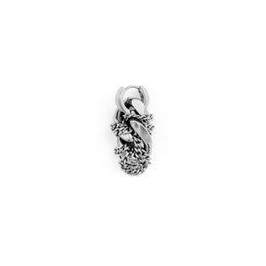Silver Curb Earring | Curb Chain Earring | Maŕa Peralta Studio