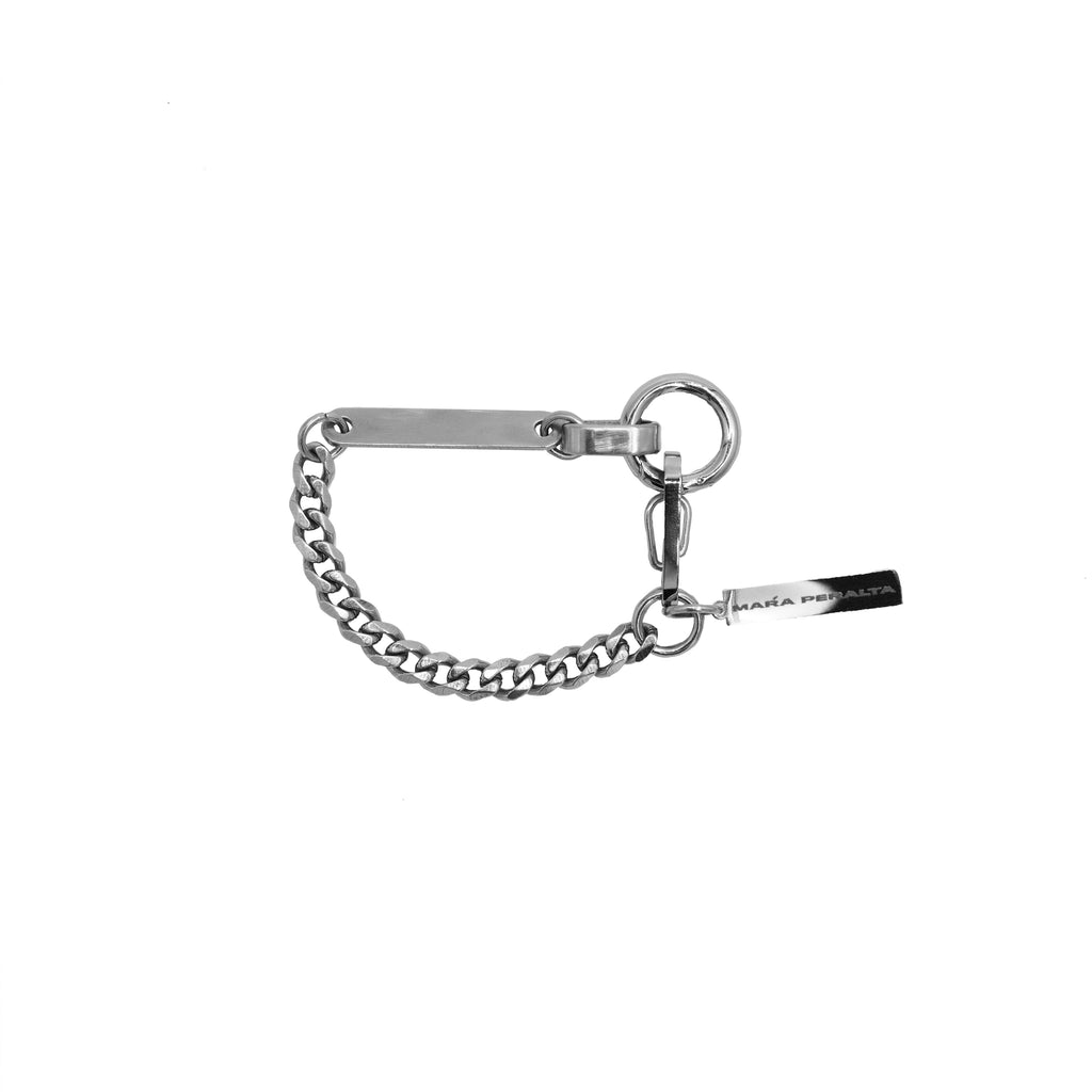 Curb Plate Bracelet | Curb Chain Plate Bracelet | Maŕa Peralta Studio