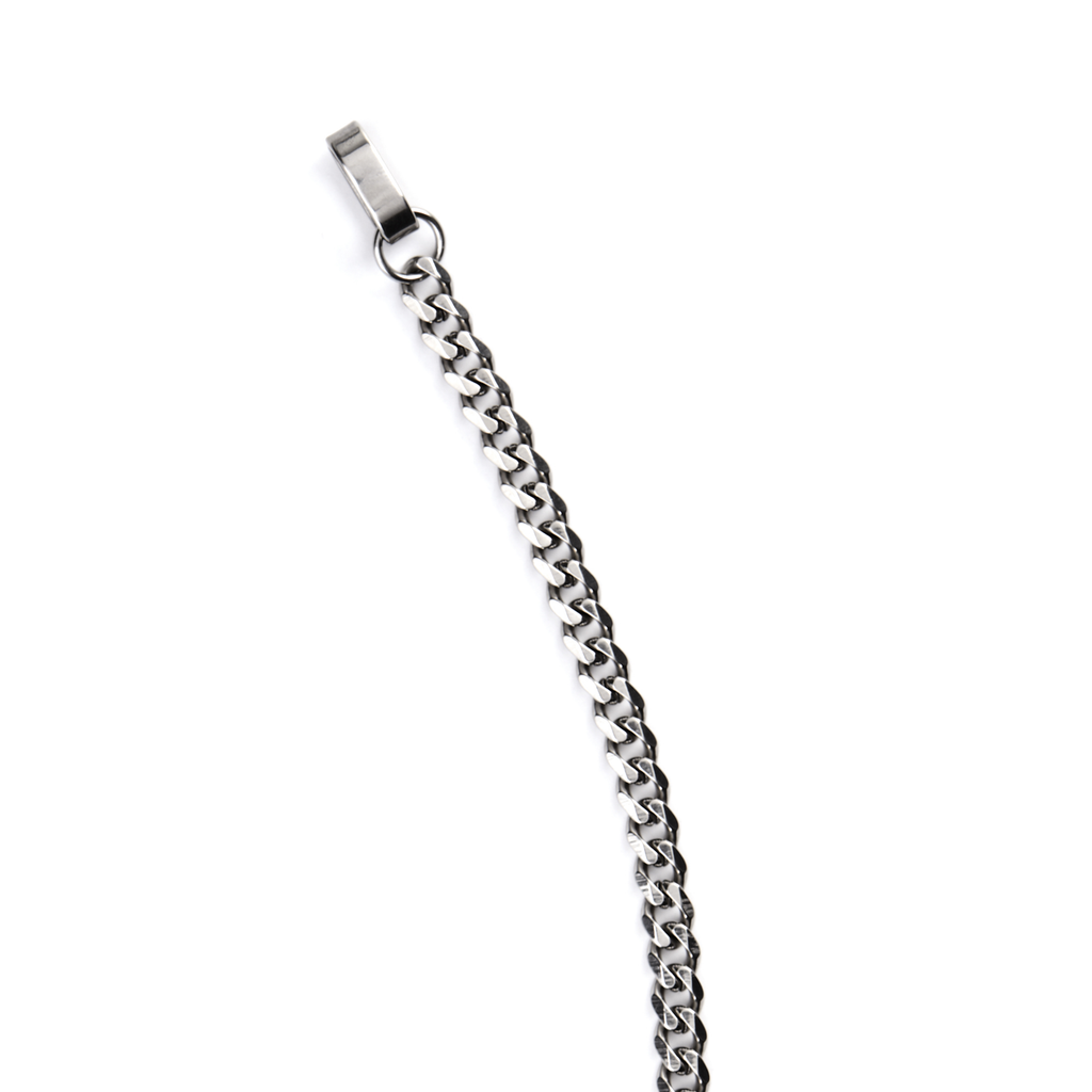 Screw Lock Necklace | Curb Chain Link Necklace | Maŕa Peralta Studio