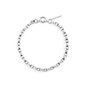 Steel Cylinder Link Necklace |Steel Link Necklace|Maŕa Peralta Studio