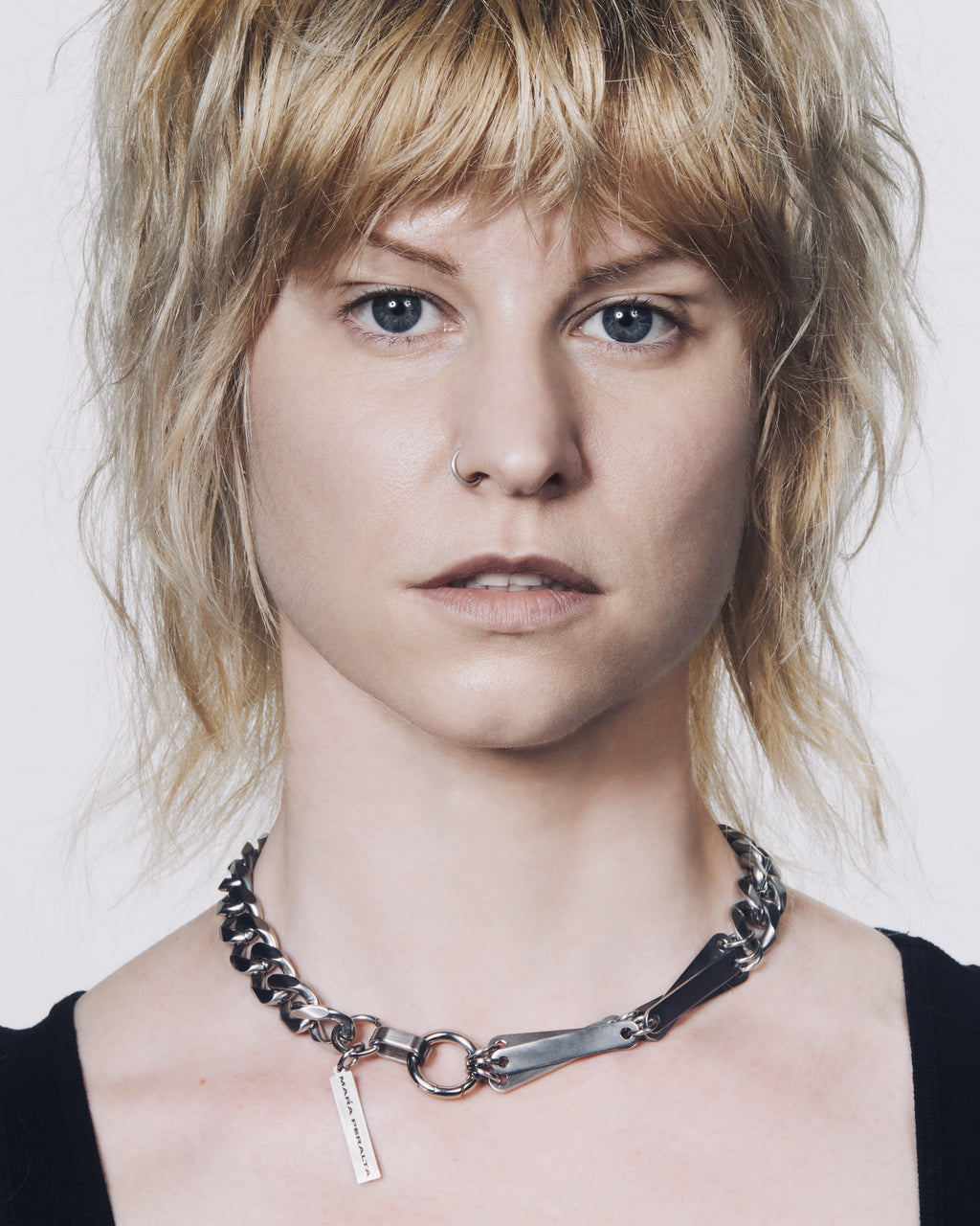 Silver Chains Curb | Silver Curb Chain Necklace | Maŕa Peralta Studio