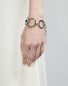 Split Key Ring Bracelet | Gauged Link Bracelet | Maŕa Peralta Studio