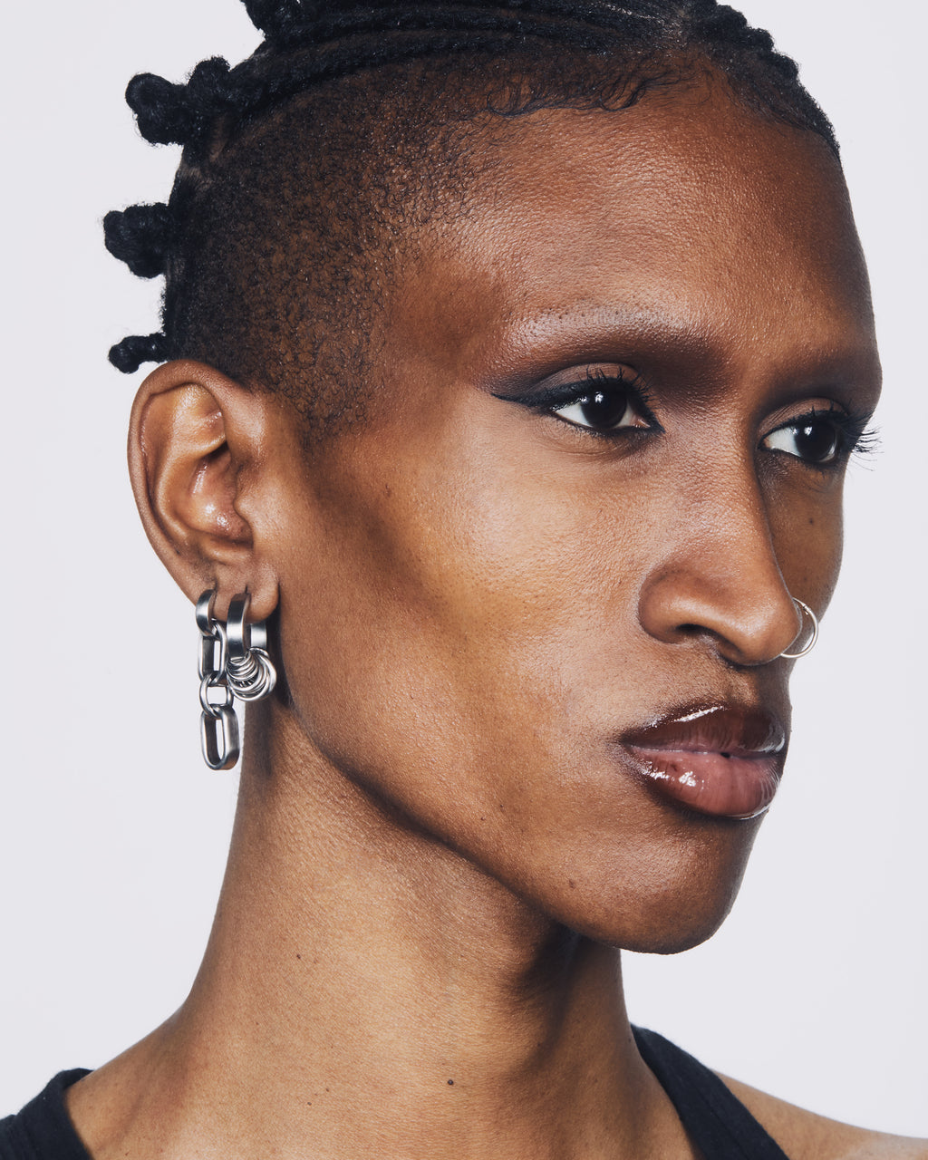 Hoop Link Earrings | Link Earrings | Maŕa Peralta Studio