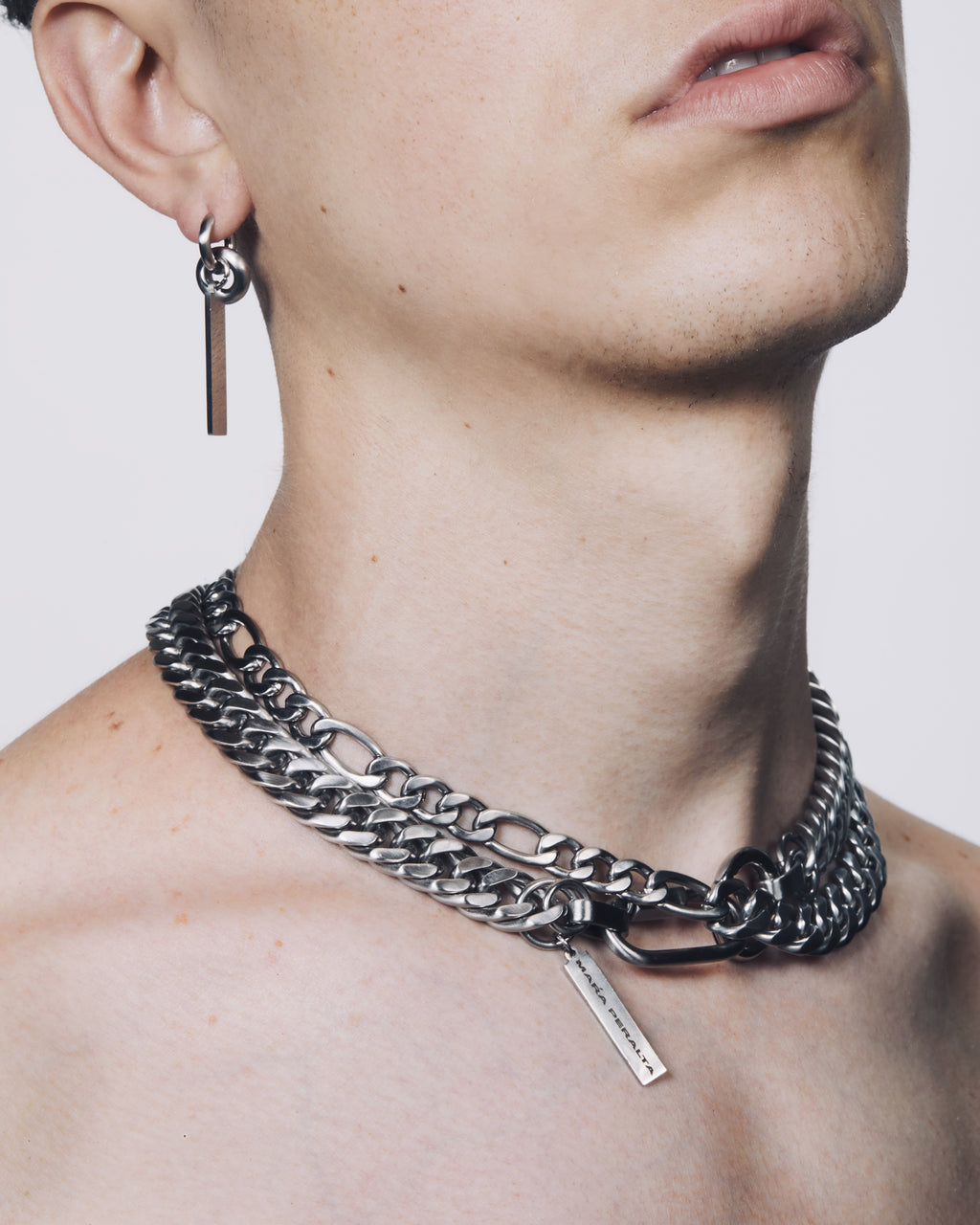 Cuban Chain Necklace | Choker Chain Necklace | Maŕa Peralta Studio