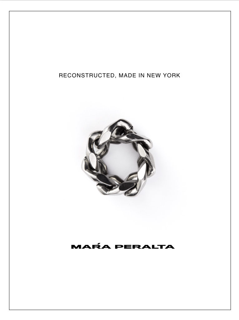Large Curb Chain Ring | Curb Chain Ring | Maŕa Peralta Studio